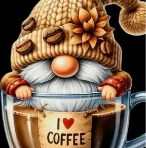 Skrzat w kubku kawy I live Coffee                       30x40